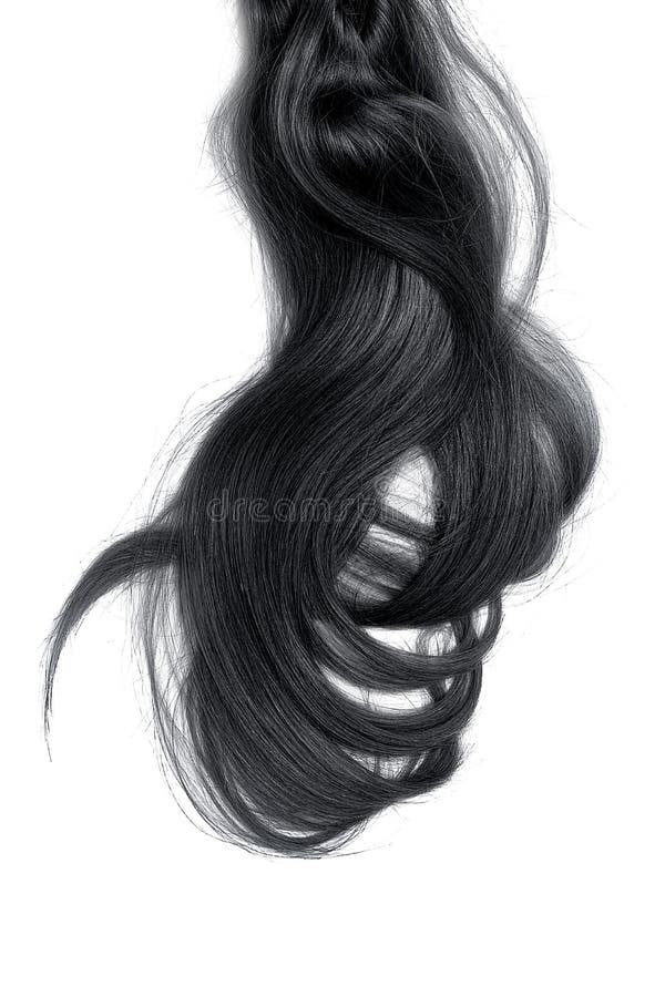 Bad Hair Day Concept. Long, Black, Disheveled Ponytail Stock Photo - Image  of curl, hairstyles: 137178534