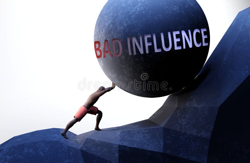 bad-influence-and-life-pictured-as-a-word-bad-influence-and-a-wreck