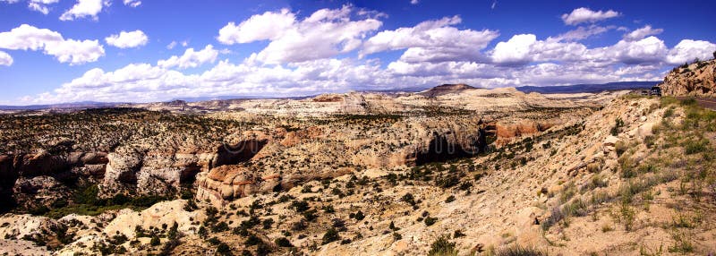 Bad-lands et canyons de grès photos stock