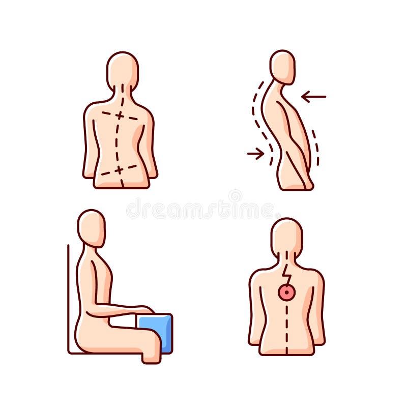 Abdominal Muscles Rgb Color Icon Posture Vector Simple Vector, Posture,  Vector, Simple PNG and Vector with Transparent Background for Free Download