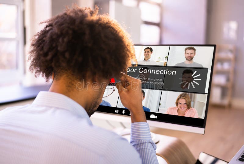 Bad Remote Broadband Connection Problem stock image