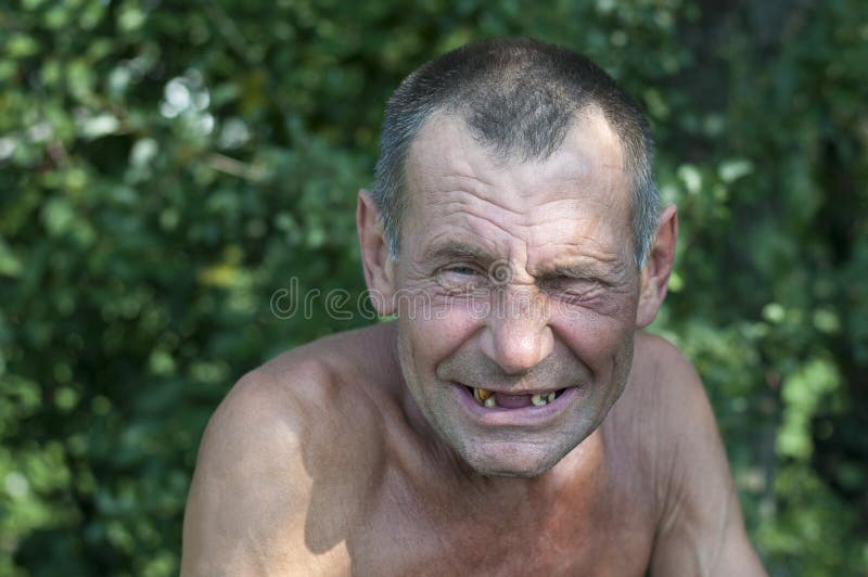 Laughing Old Man with Bad Teeth, Laos Stock Image - Image of portrait