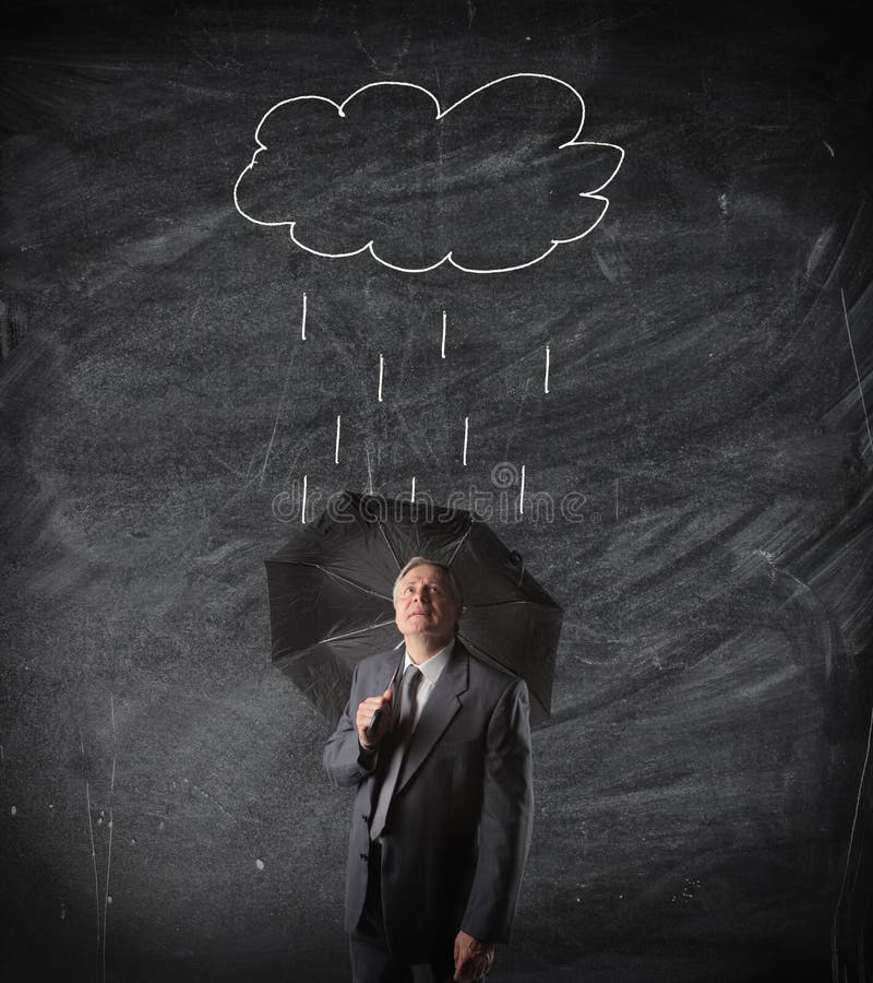 Bad times for business royalty free stock photos