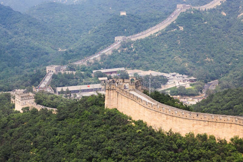 Badaling great wall,crossroad town in beijing,China