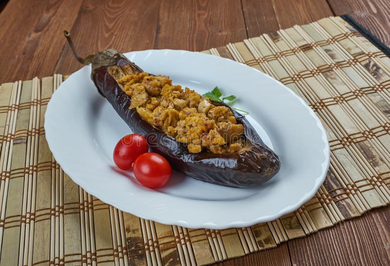 Bademjan Kabab stock photo