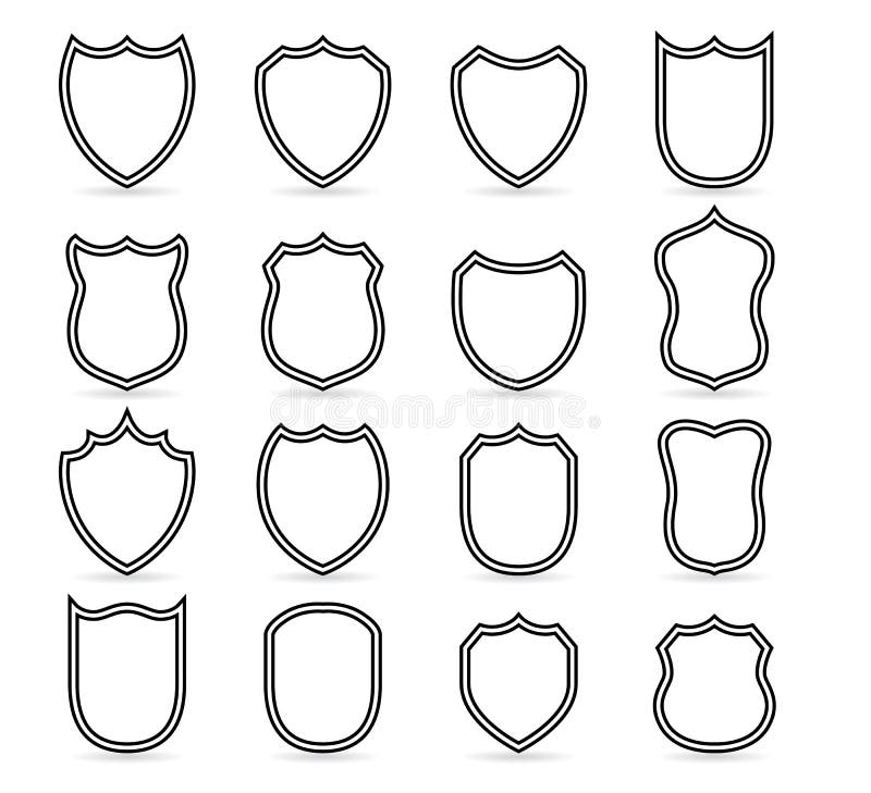 blank coat of arms shield template