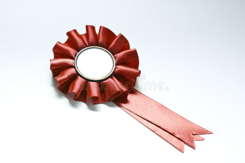 Red badge isolated on white whit space to put your text. Red badge isolated on white whit space to put your text