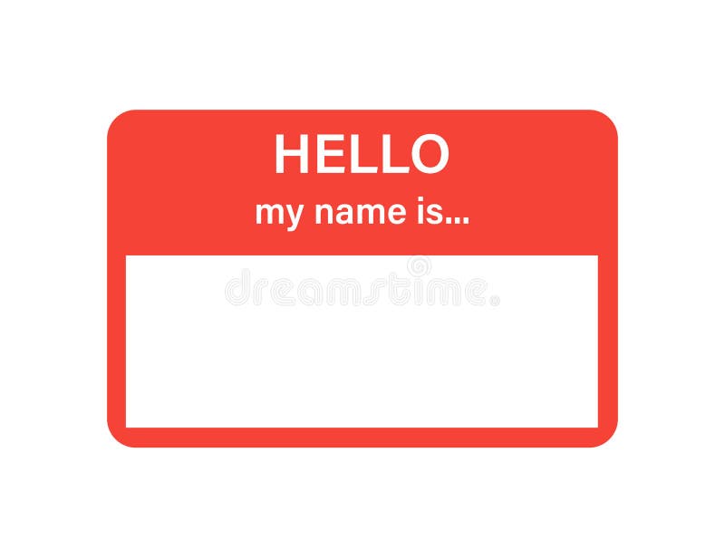 pix Hello My Name Is Clipart hello my name stock illustrations 1