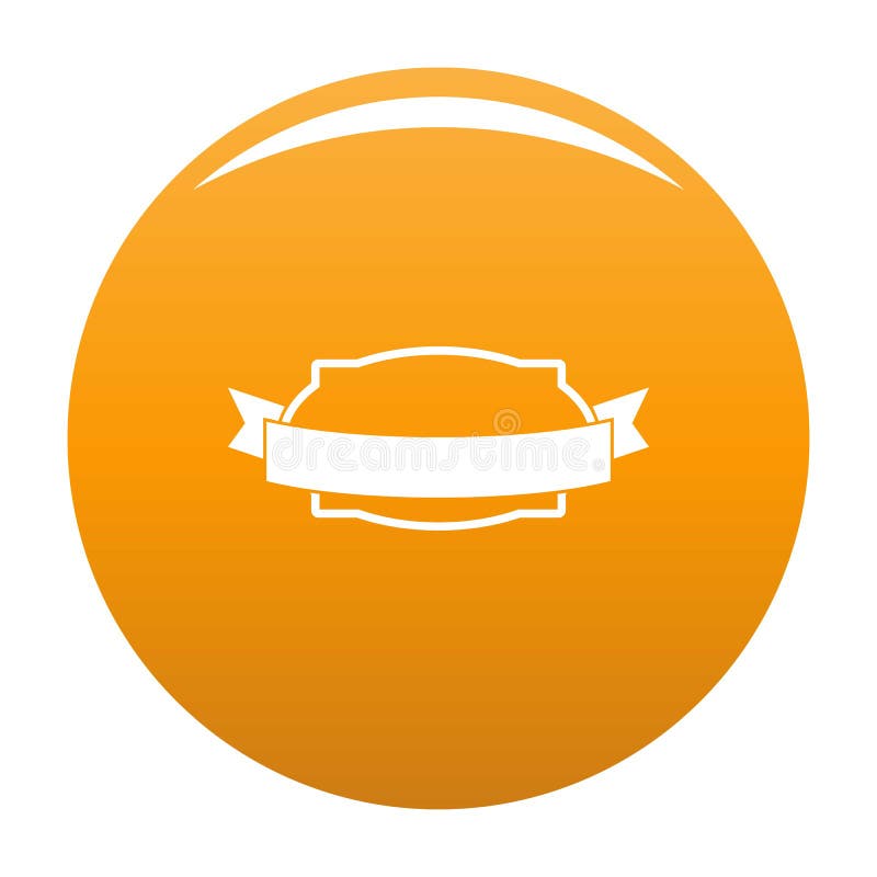 Badge stamp icon orange stock illustration. Illustration of classic