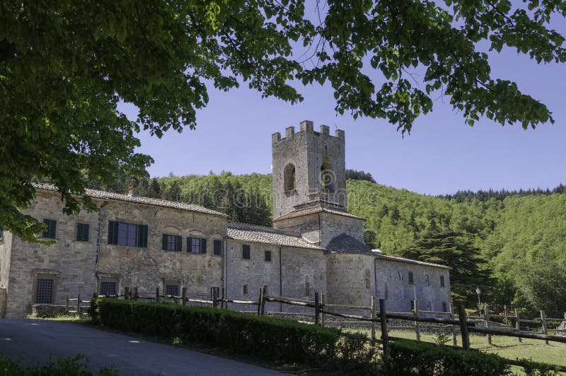 The famous monastery of Badia A Coltibuono in Tuscany. The famous monastery of Badia A Coltibuono in Tuscany