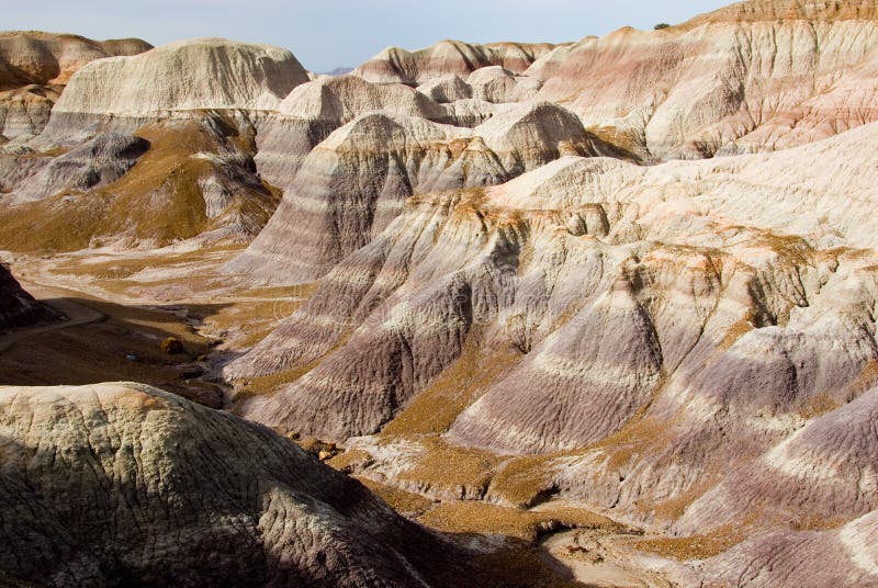 Badland landscape stock photo