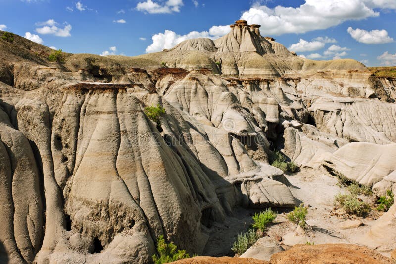 Badlands in Alberta, Canada royalty free stock photos