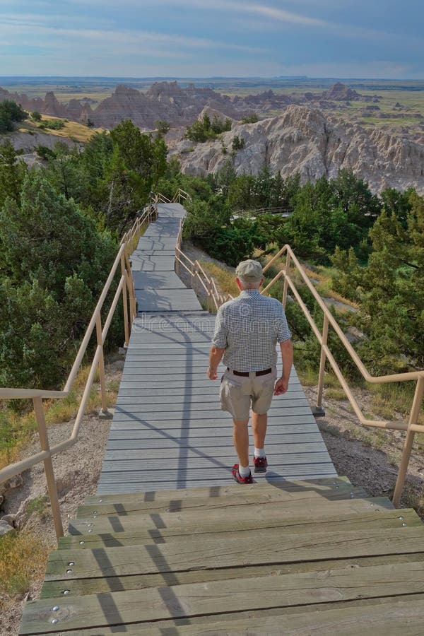 Badlands National Park long stairway
