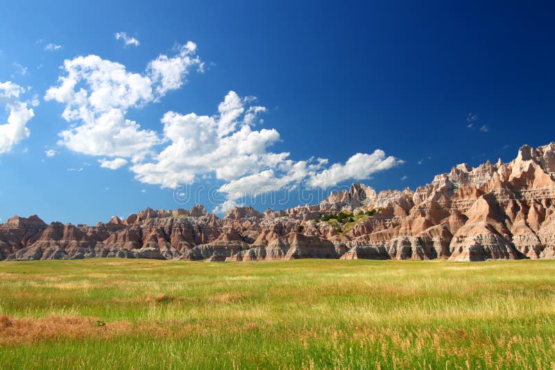 Badlands National Park Prairie royalty free stock photo