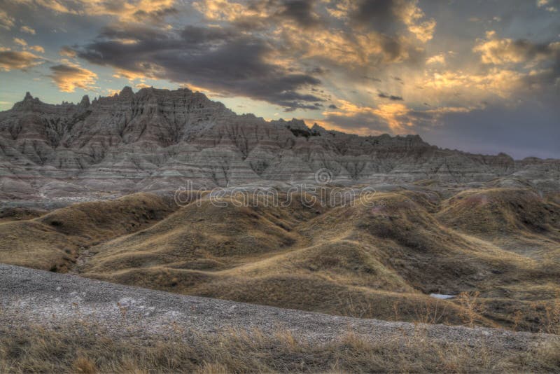 The Badlands are an alien looking landscape in western South Dakota. The Badlands are an alien looking landscape in western South Dakota.