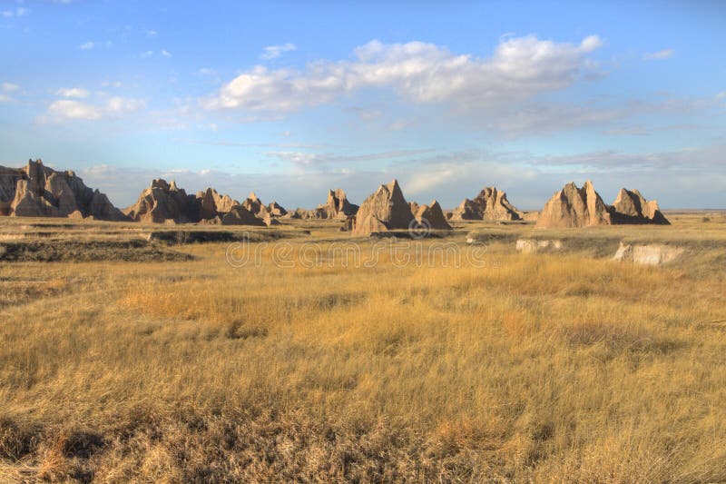 The Badlands are an alien looking landscape in western South Dakota. The Badlands are an alien looking landscape in western South Dakota.