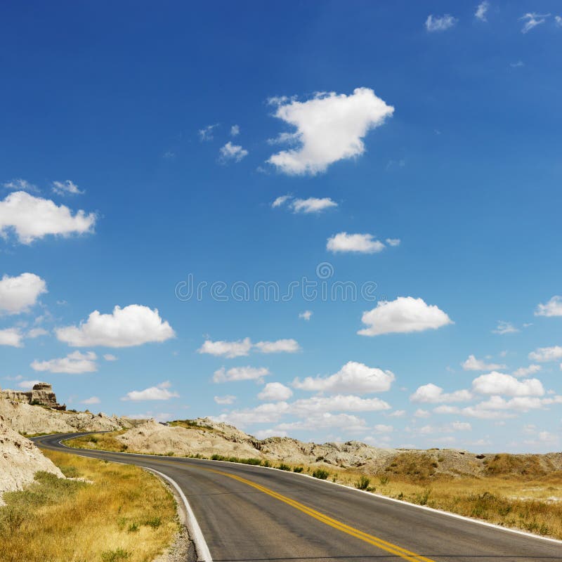 Badlands scenic drive. royalty free stock photography