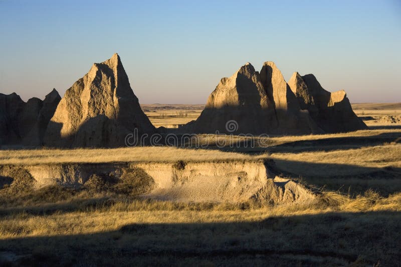 Badlands, South Dakota. stock images