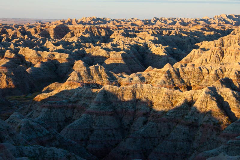 Badlands, south dakota. Sunrise