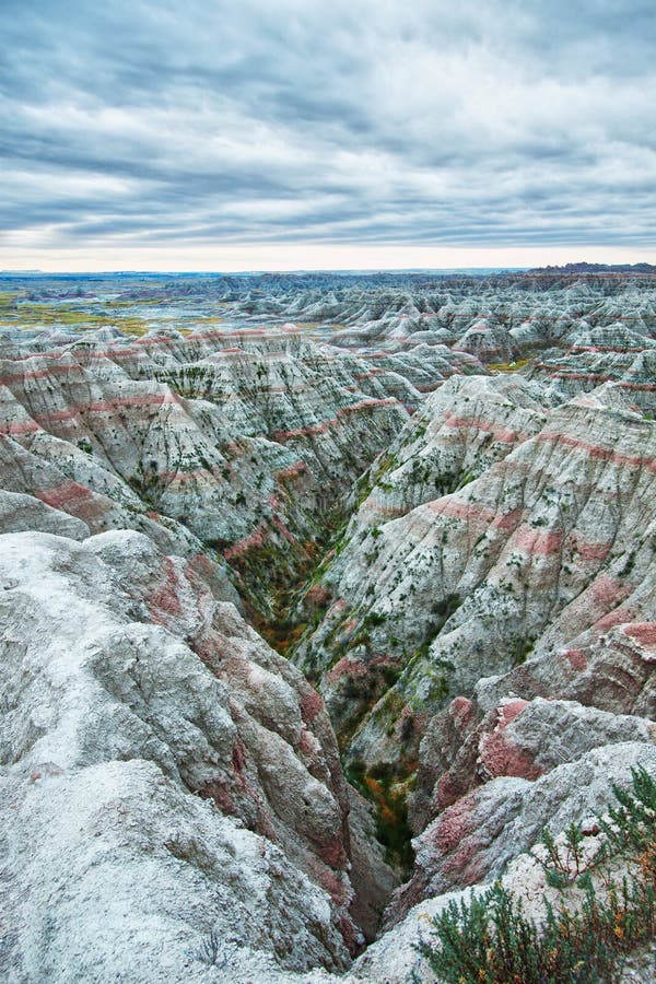 Badlands at sunrise, South Dakota, USA