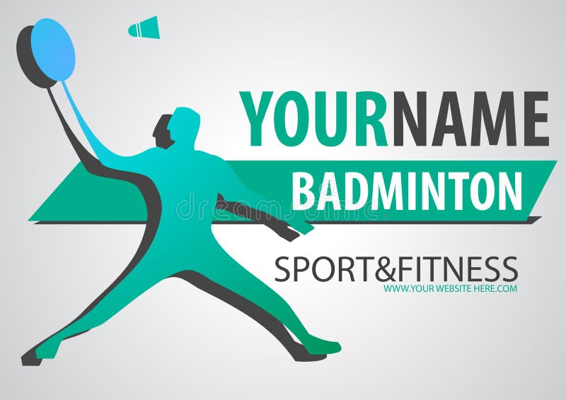 Badminton court business brand logo sport banner royalty free illustration Badminton court business brand logo sport banner royalty free illustration