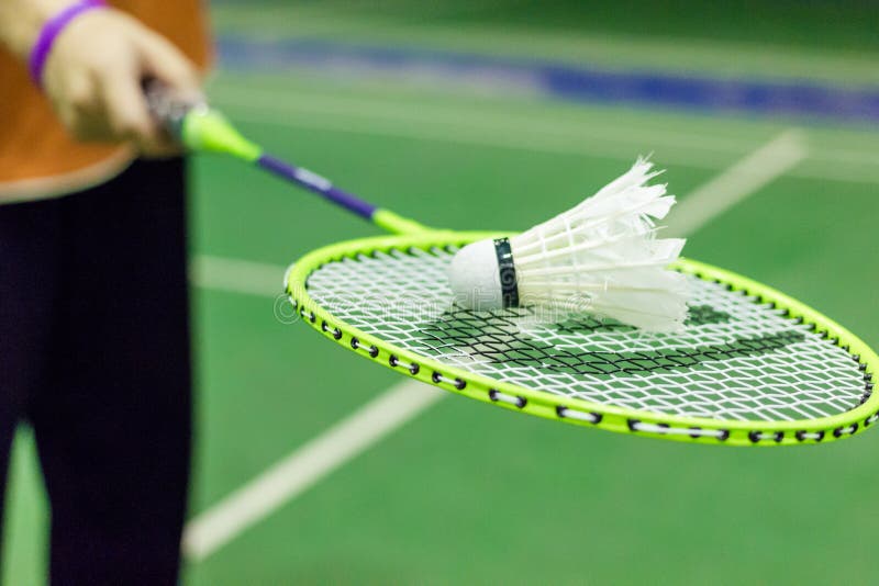 Badminton court stock photo. Image of badminton, krakow - 58044452