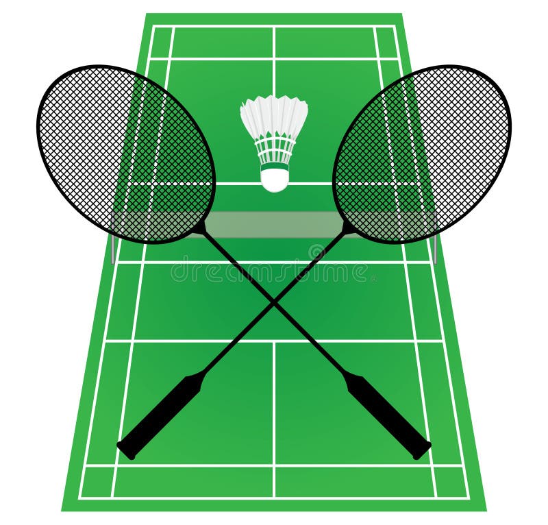 Badminton court stock vector. Illustration of floor - 104721840