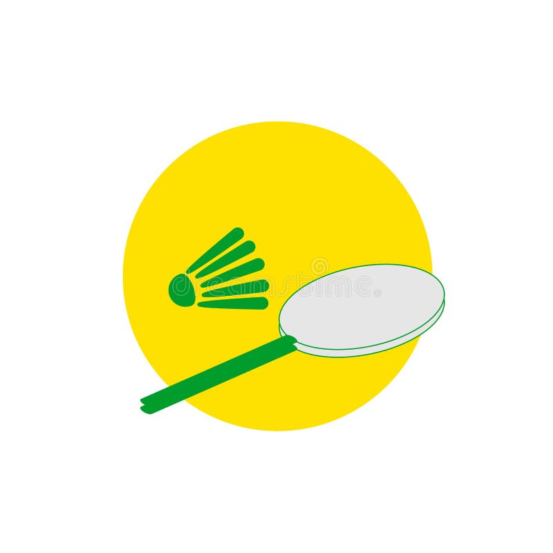 Badminton Icon. Rackets, Club Logo Stock Vector Illustration of