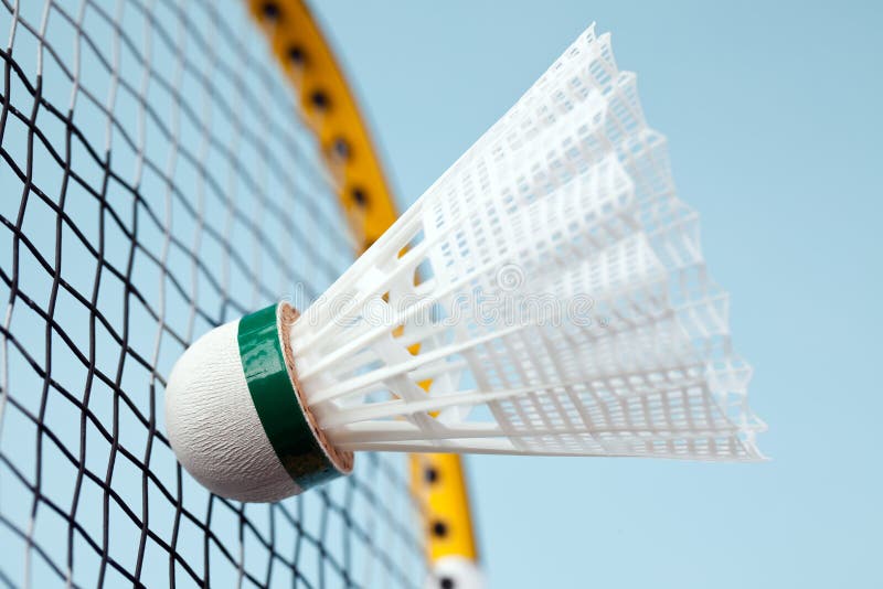 Badminton shuttlecock stock photo. Image of competition 12964928