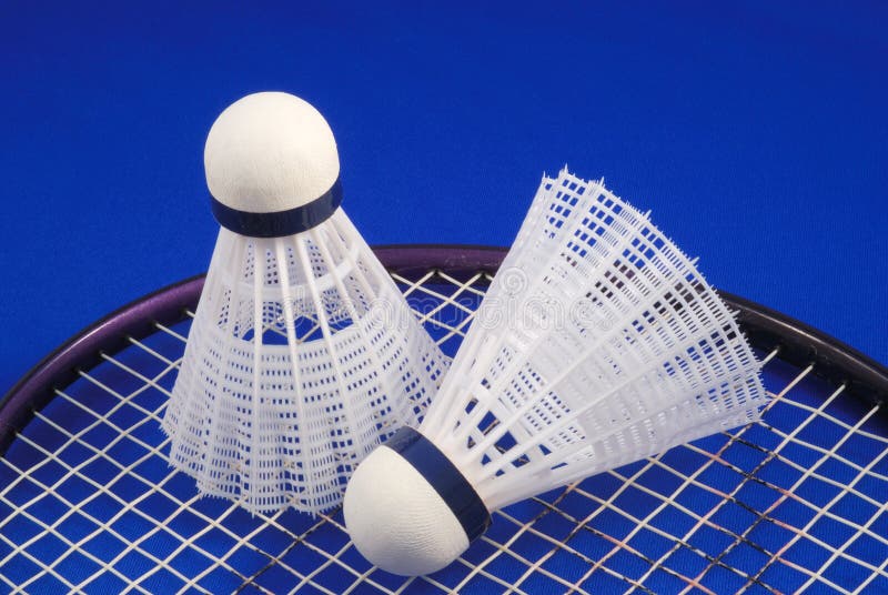 Badminton Shuttlecock And Racket Stock Photo Image of shuttlecock