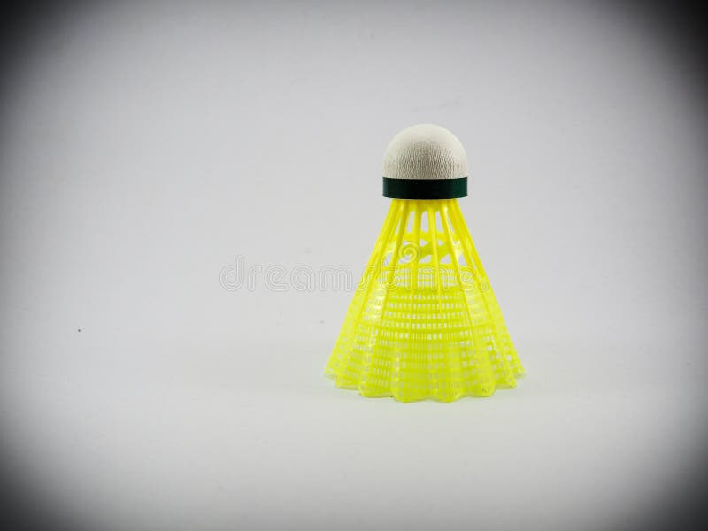 Badminton Yellow Plastic stock image. Image of sport 124397289