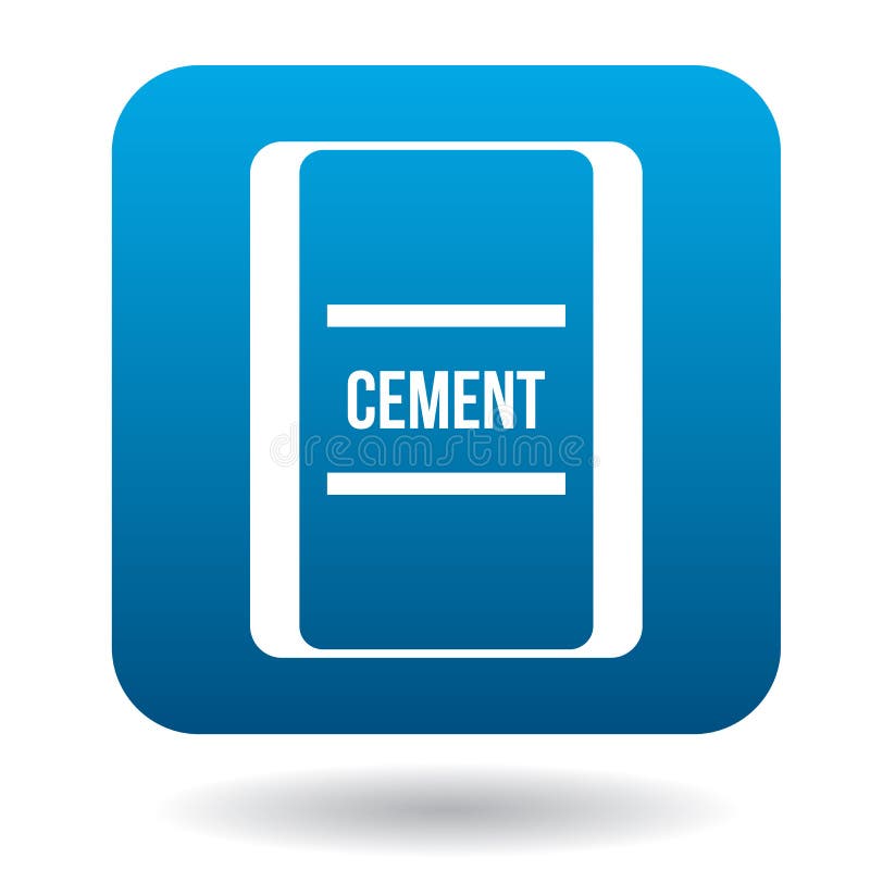 Cement Bag Icon, Simple Style Stock Vector - Illustration of build