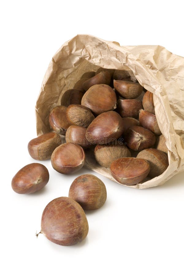 Bag of chestnuts royalty free stock photos Bag of chestnuts royalty free stock photos