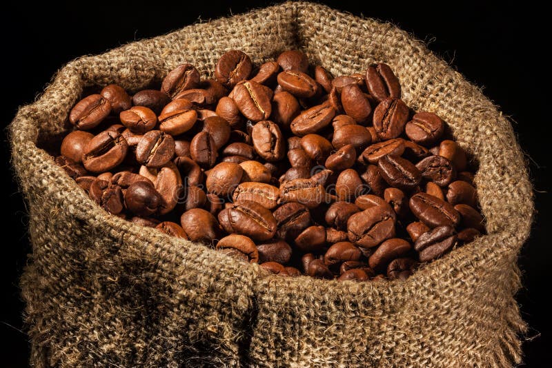 Spotlight on coffee beans stock image. Image of life 34469577