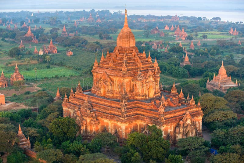 Bagan ανατολή phto htilominlo myanamr στοκ φωτογραφίες με δικαίωμα ελεύθερης χρήσης