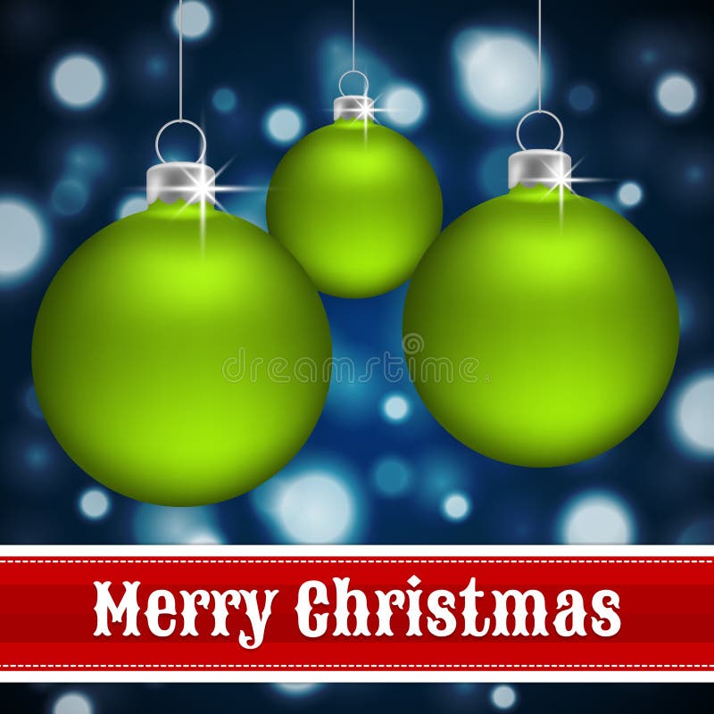 Bagattelle rosse di Natale illustrazione di stock