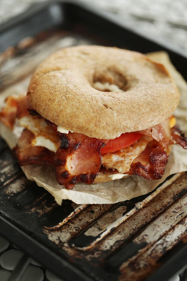 Bagel sandwich stock photo. Image of donut, nutrient 90304362