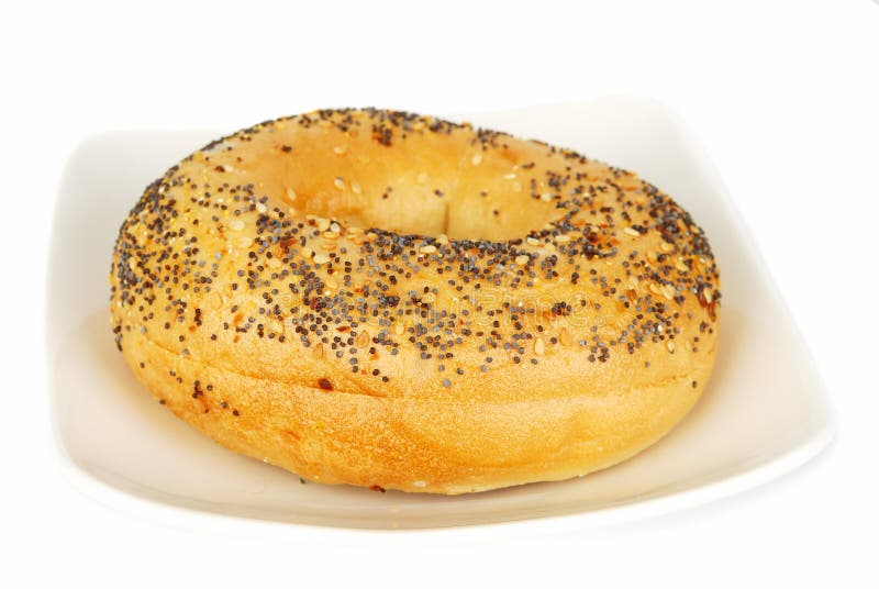 Bagel with sesame seeds stock image. Image of bagel, food 9528533