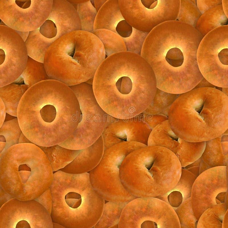 Bagels Seamless Texture Tile Stock Photo Image of bakery, bread