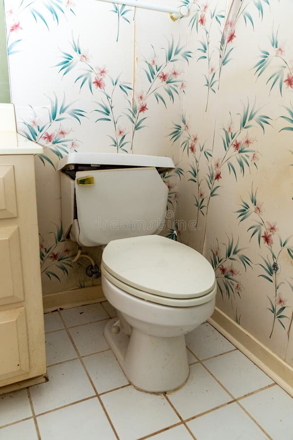 Bagno rotto in bagno fotografia stock