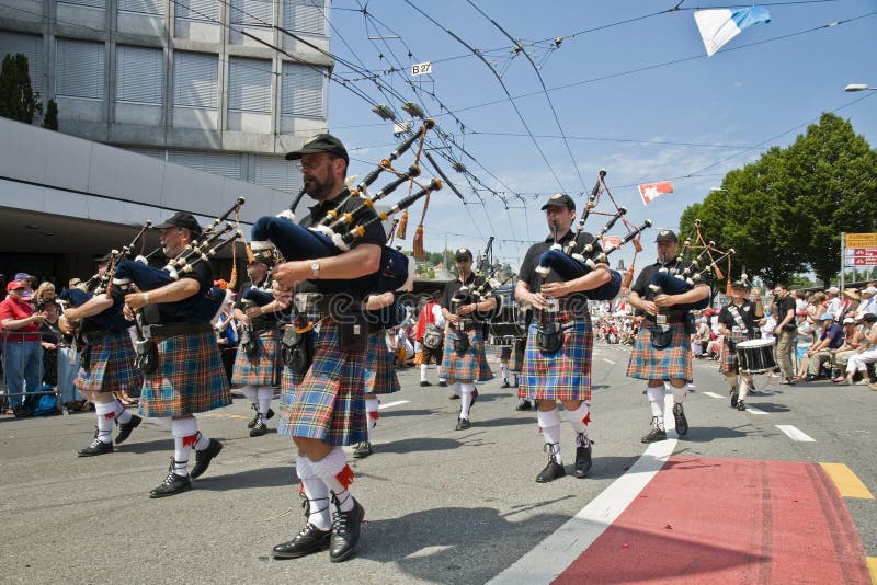 Bagpipe players stock photography Bagpipe players stock photography