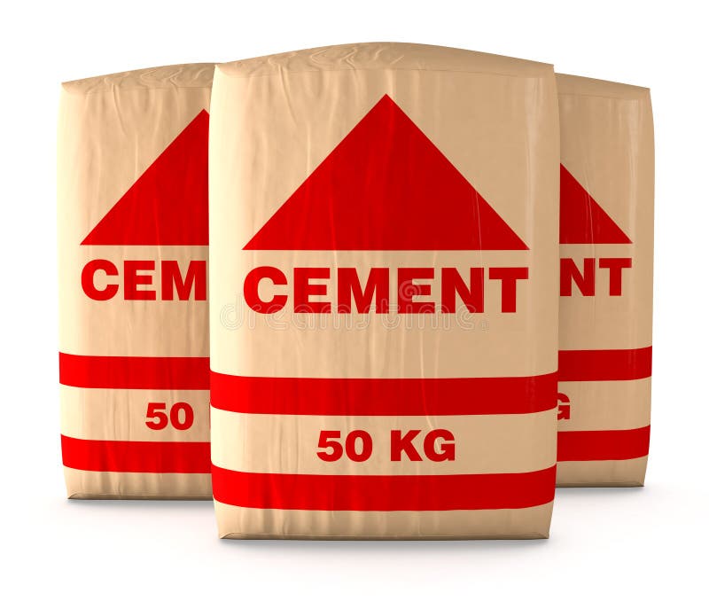 Bags of cement stock illustration. Illustration of symbol - 49722669