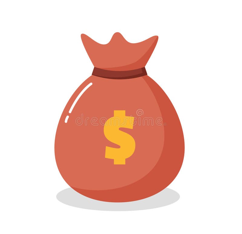 Bags of Money. Symbol of Wealth Vector Illustration Stock Vector