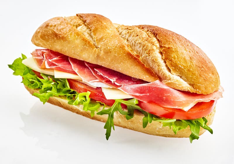 ham baguette sandwich