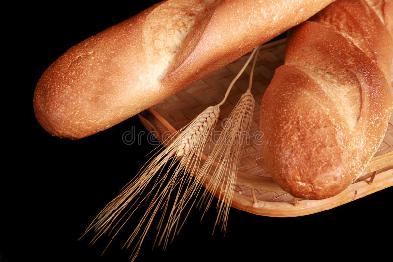 Baguette and wheat sticks