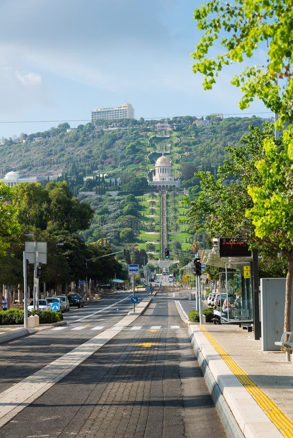 Bahai trädgårdar i Haifa royaltyfri foto Bahai trädgårdar i Haifa royaltyfri foto