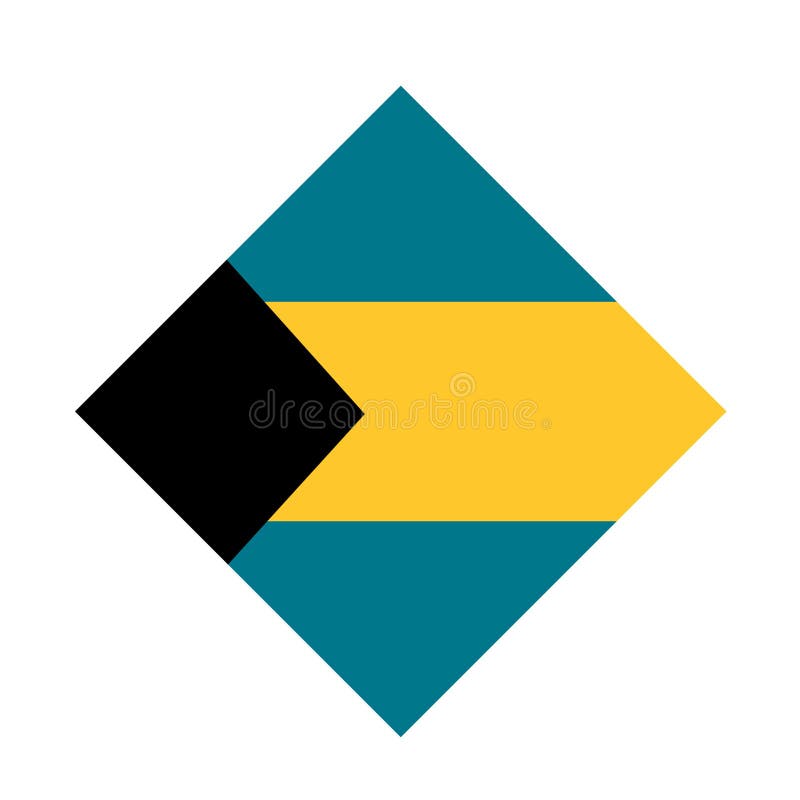 Bahamas flagga - Commonwealth of the Bahamas royaltyfri illustrationer Bahamas flagga - Commonwealth of the Bahamas royaltyfri illustrationer