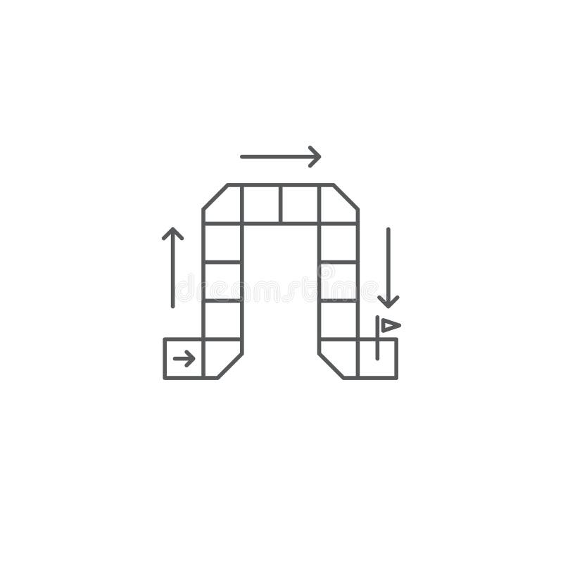 BahnBrettspiel-Ikonensymbol isoliert auf weißem Hintergrund