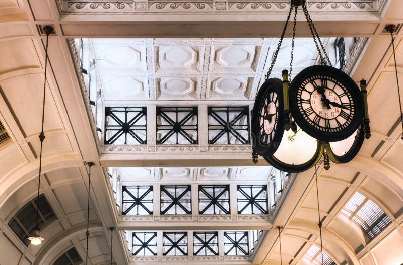 Clock of the Retiro train station - Buenos Aires, Argentina. Clock of the Retiro train station - Buenos Aires, Argentina