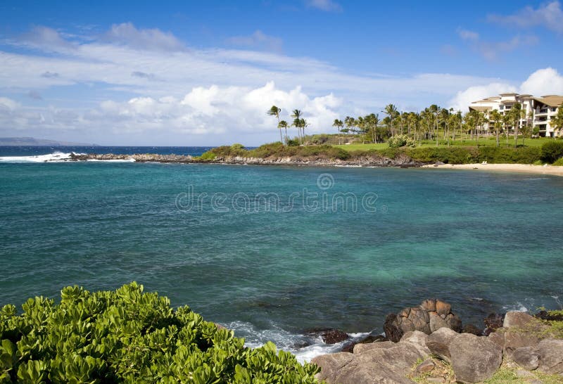 Bahía de Kapalua imagen de archivo Bahía de Kapalua imagen de archivo
